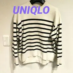 UNIQLO ストライプ 長袖ニットセーター M
