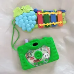 おもちゃ楽器とカメラ型おもちゃセット