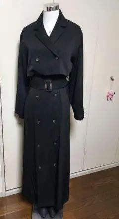 新品 4WAY マキシ丈 トレンチコート ロングワンピース ジレ