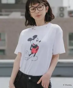 ともさかりえさん♡MY WEAKNESS♡ミッキーマウス Tシャツ ホワイト L