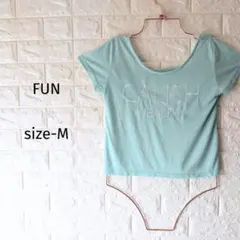300円〜 FUN ファン バッククロス 半袖 カットソー ミントグリーン Mのサムネイル