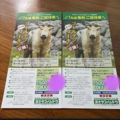 富士サファリパーク 入場無料ご招待券 2枚セットのサムネイル