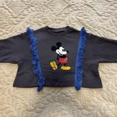 マーキーズ　ミッキーマウス　フリンジ　トレーナー カットソー