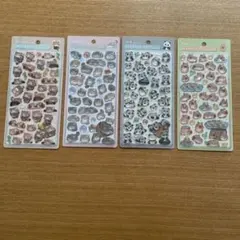 ボンボンドロップシール　4個セット　新品未開封　クーリア　パンダ　ネコ　カピバラ