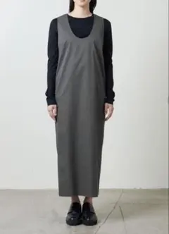 MARW UNITED ARROWS ＜新品＞Uネック ロングワンピース　グレー