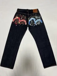 EVISU YAMANE 1926 36×33 白大黒 ビックカモメ リジット - メルカリ
