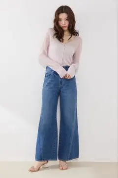 今期新作リエンダ　デニムパンツ インディゴブルーのサムネイル