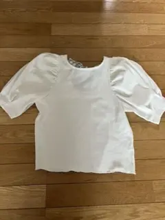 ナイスクラップ　ボリューム袖Tシャツ　バックリボン