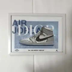 インテリア ポスター A4 Dior JORDAN スニーカー