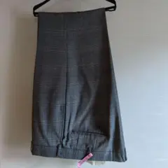 山形屋さん、クリーニング済み、グレー チェック柄 スラックス