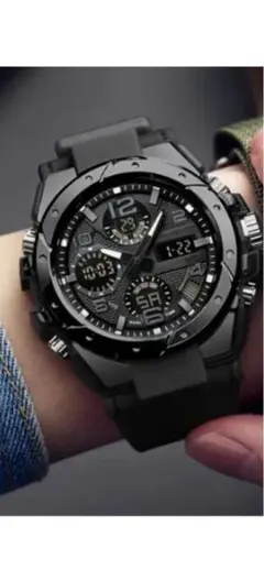 スポーツウォッチ ブラック