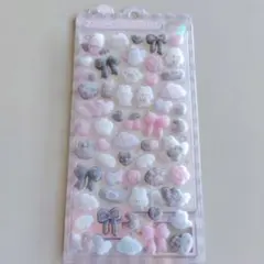 ふわふわドロップシール しろくろふわふわ ボンボンドロップシール シール 正規品