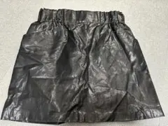 ZARA BASIC 黒 レザー風タイトスカート