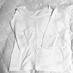 無印良品　あったか綿インナー　Uネック八分袖