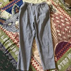 グレー チェック柄 カジュアル　L