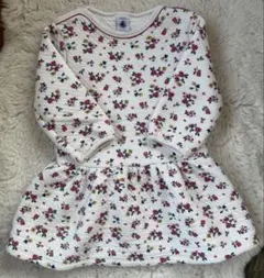 プチバトー　キルティングワンピース　24m86cm