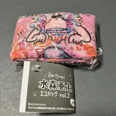 水森亜土 カプセルトイ ガチャ エコバッグ vol.2 ピンク