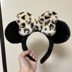 ミニーちゃん　ヒョウ柄　レオパード柄　カチューシャ