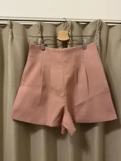 GRL Mサイズ ピンク ハイウエストタックショートパンツ　at1647