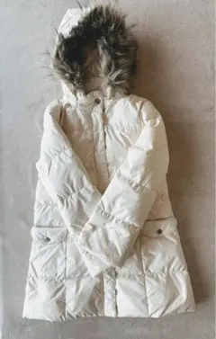 ユニクロ 子供用 ダウンコート 140cm フード・ファー取り外し可能