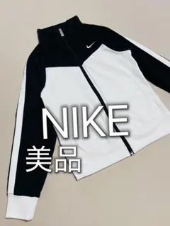 NIKE ナイキ ジャージ M ホワイト×ブラック　美品　140のサムネイル