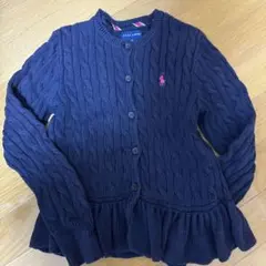 Ralph Lauren ネイビー カーディガン M (8-10)