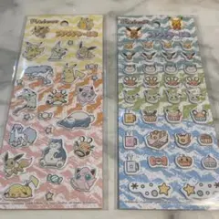 ポケモン　ぷくっとシール　2枚　ぷっくりシール　立体シール　ボンボンドロップ