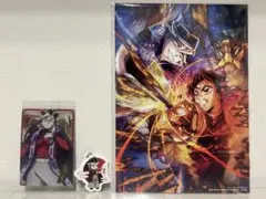 【値下げ】鬼滅の刃　童磨　映画特典アートボード、ウエハースカード、キーホルダー