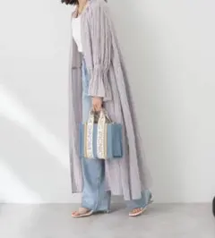 earth music&ecology マルチストライプワンピース　アース