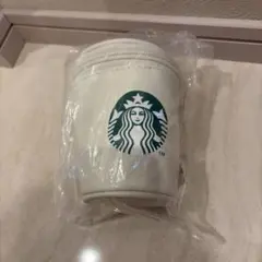 STARBUCKS 2026福袋カップポーチ　ホワイト　（折りたたみ配送）