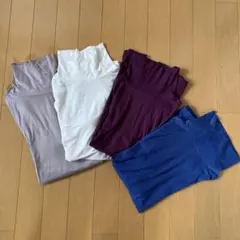 お買い得　UNIQLO ヒートテック4着まとめ売り　タートルネック　長袖　薄手