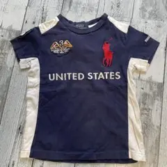 ☘️ラルフローレン キッズTシャツ ビッグポニー ネイビー ロゴ　100サイズ