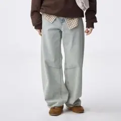 GU バレルレッグジーンズ