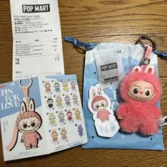 ラブブ LABUBU PIN FOR LOVE イニシャルN