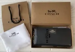 保存袋付き未使用未開封COACH 長財布 ブラック C7184本物 - メルカリ