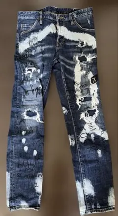 ディースクエアード2 DSQUARED2 デニム　ジーンズ　ダメージ　ペイントのサムネイル