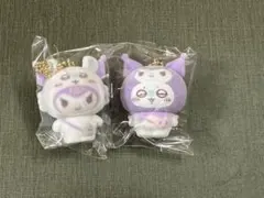 ちいかわ　サンリオ　フロッキーマスコットチャーム　モモンガ　クロミ