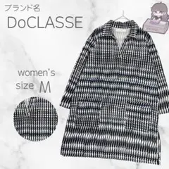 【DoCLASSE】総柄チュニック スキッパー 七分袖ストレッチのサムネイル