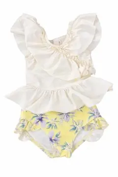 フリル付きベビー水着 100