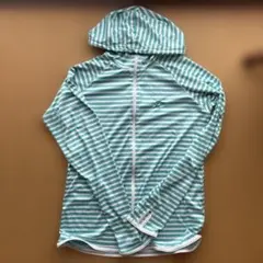 FILAストライプ フード付き ラッシュガード LL