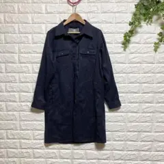 【フィールドコア】（S）撥水作業ワンピース ポケット カットソー オープンカラー