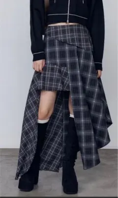 アシンメトリードッキングスカートEMODA