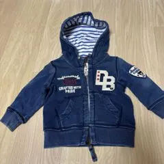 ミキハウス　DBロゴ フード付きトレーナー