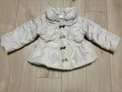 西松屋 中綿コート 80 アイボリー リボン 女の子 アウター　防寒のサムネイル