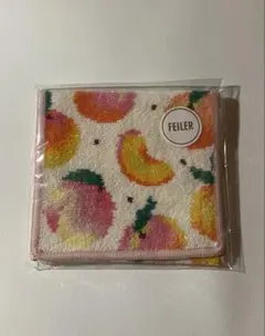 【新品未使用】 FEILER ハンカチポーチ　ピーチドット