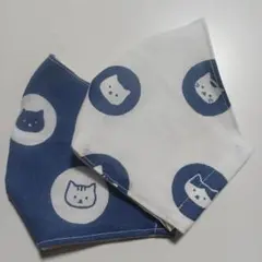 大きめサイズ猫ハンドメイドマスク