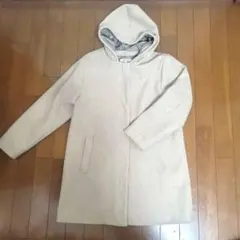 GLOBAL WORK フード付きコート 150 ベージュ