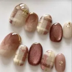 バレンタインに♡ ピンク系 ネイルチップ Sサイズ