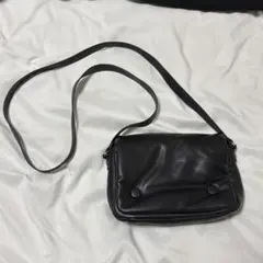 H&M ブラック ショルダーバッグ レザー風