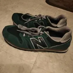New Balance 373メンズグリーンスニーカーニューバランス27.5